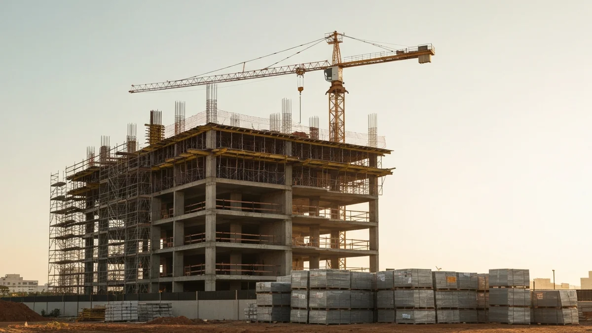 Gráfico de análise financeira com indicadores de viabilidade econômica para empreendimentos imobiliários